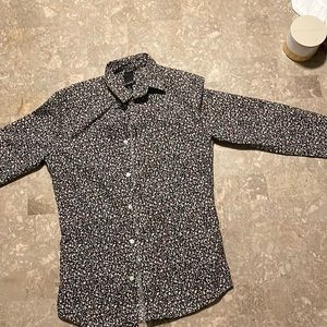 H&M dress shirt cotton floral